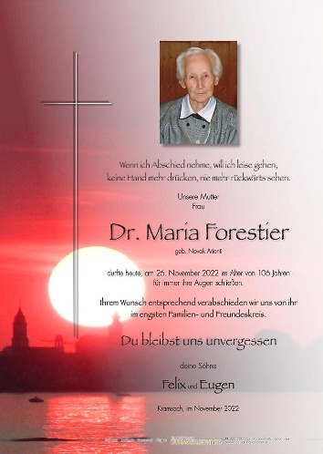 Dr. Maria Forestier
